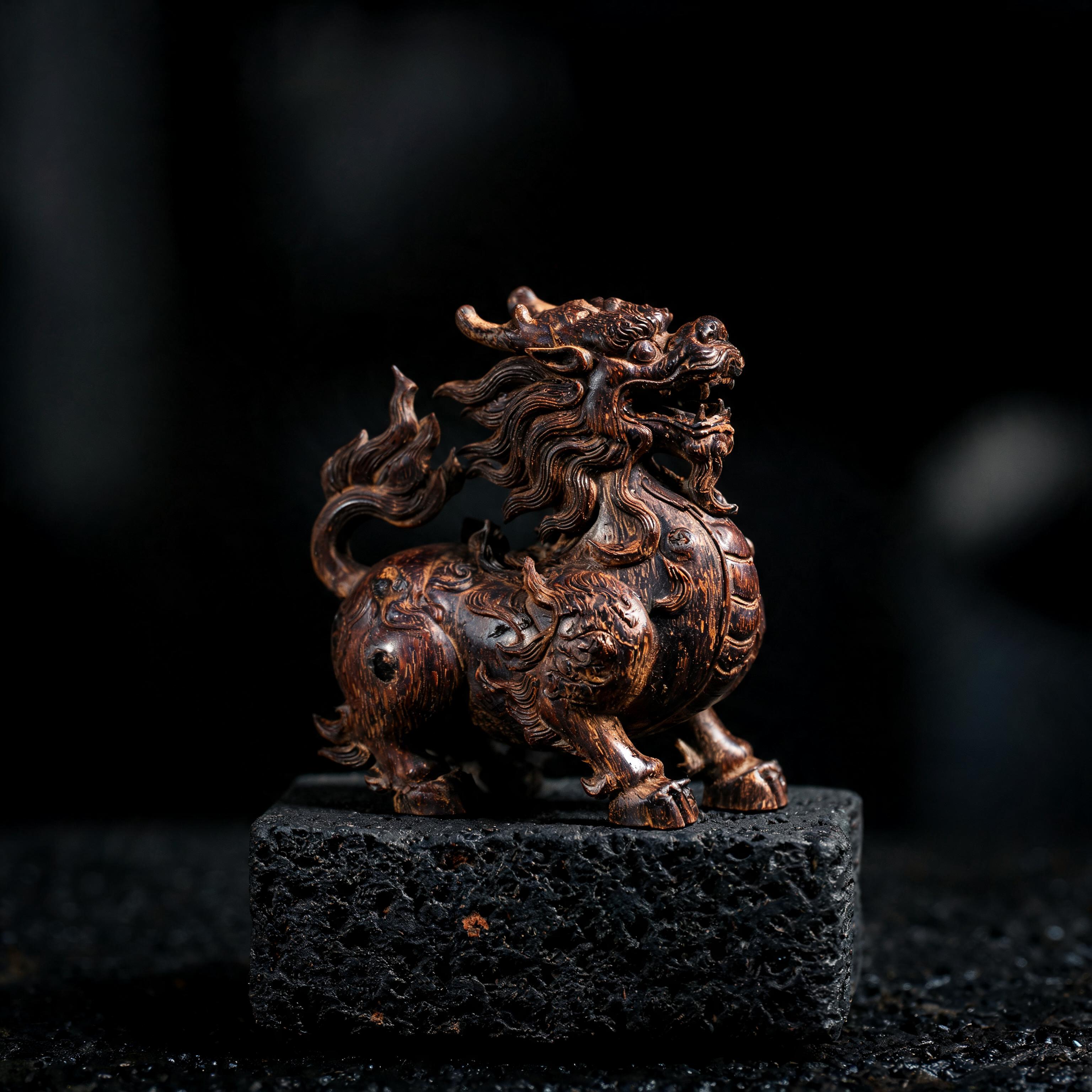 Carved Agarwood Figurine