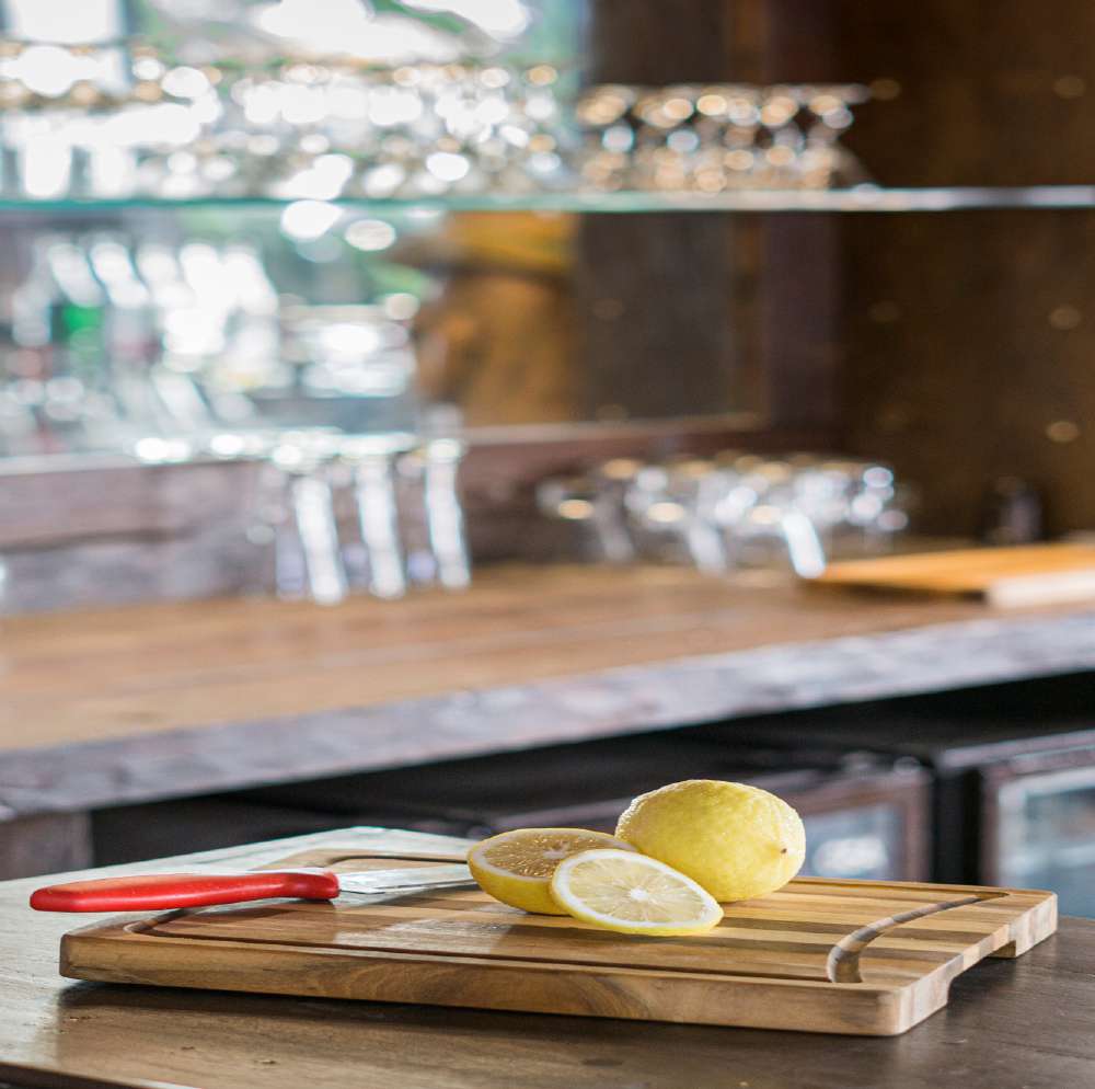 Teak Edge Cutting Board — Small