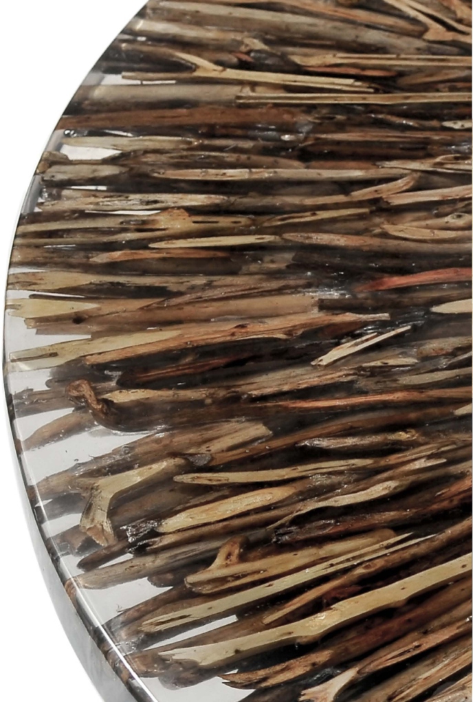 Round Resin Table — Ocean